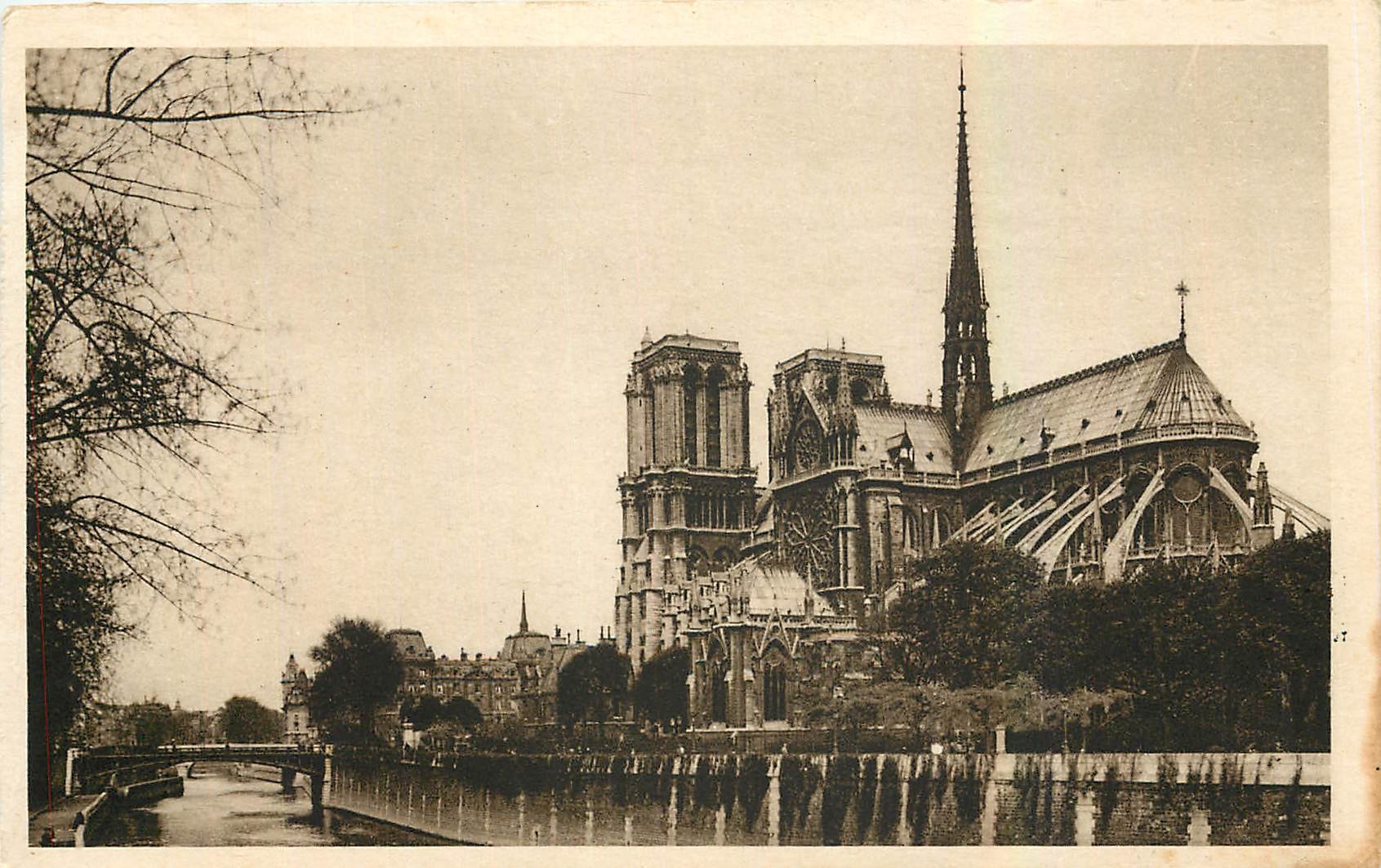 CPA Paris Eglise Notre Dame L'Abside 