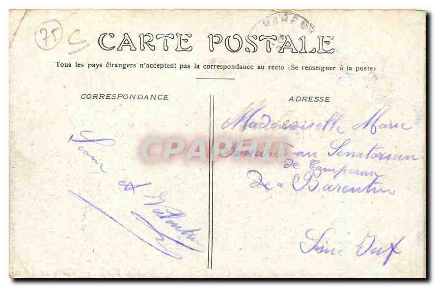 CPA Paris Gare de Lyon  — Rückseite