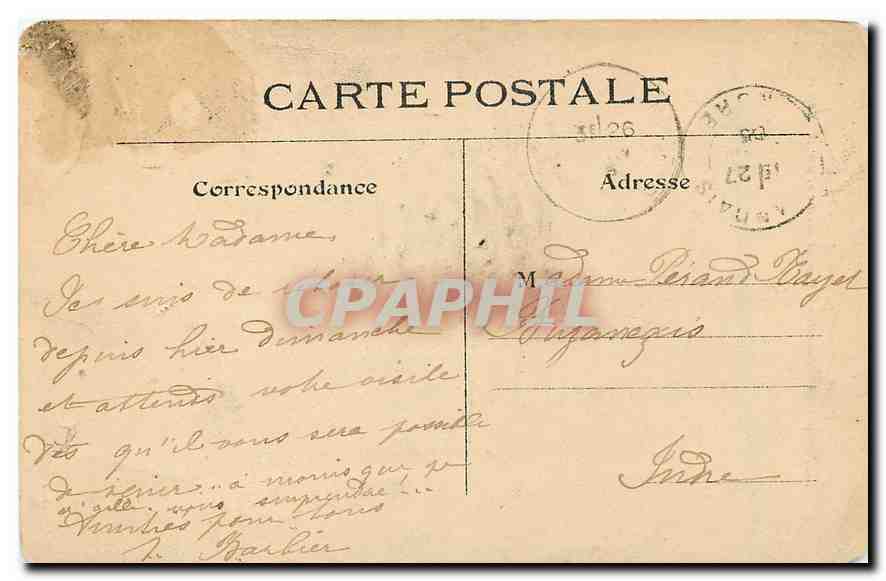 CPA Paris Ses Squares et ses Jardins Jardin du Carrousel Quand Meme par A Mercie  — Rückseite