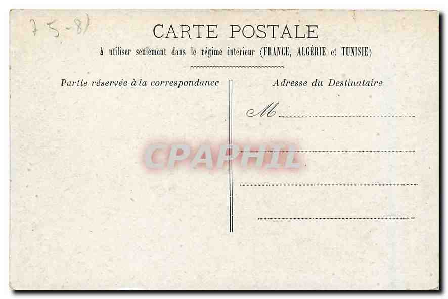CPA Paris L'Eglise Sainte Madeleine  — Verso
