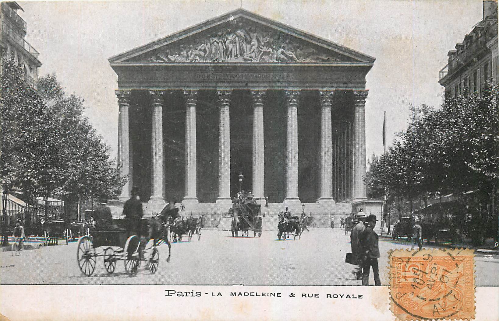 CPA Paris La Madeleine & Rue Royale 