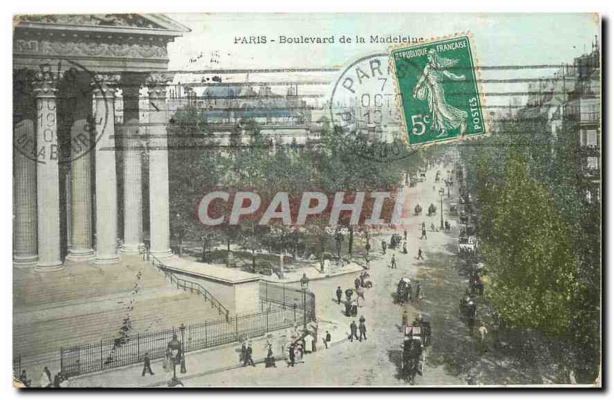 CPA Paris Boulevard de la Madeleine 