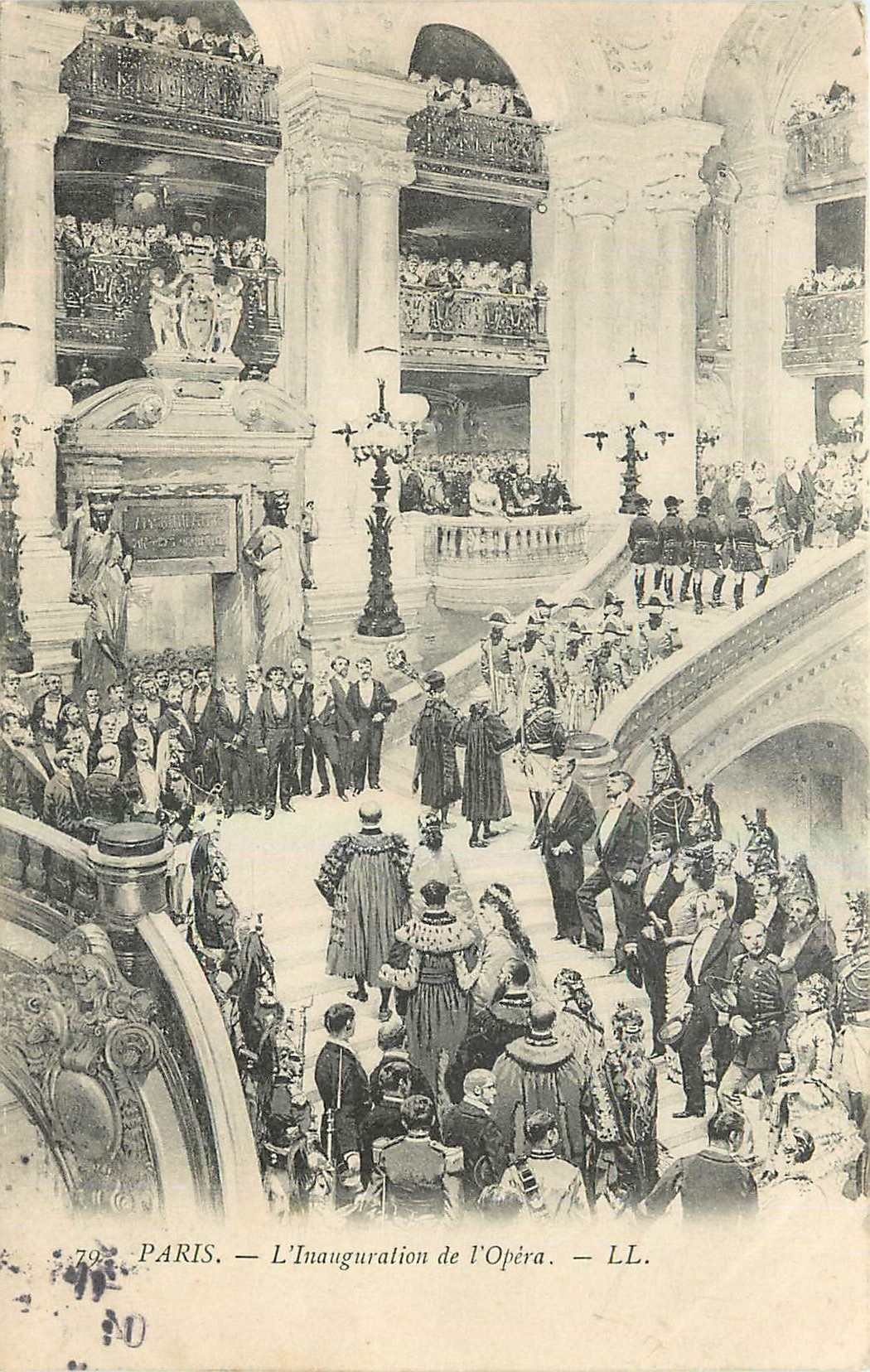 CPA Paris L'Inauguration de l'Opera 