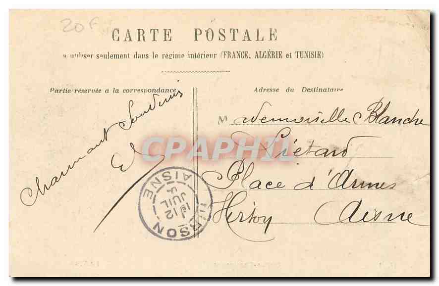 CPA Buttes Chaumont Paris  — Verso
