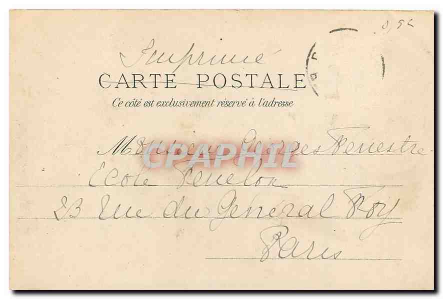 CPA Paris La Bourse  — Rückseite