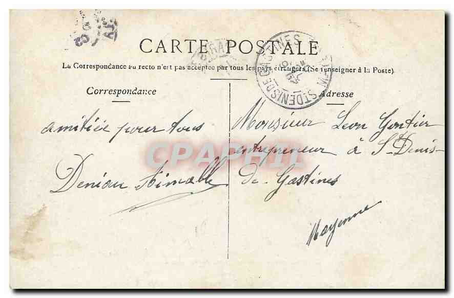 CPA Paris La Grille du Parc Monceau  — Rückseite