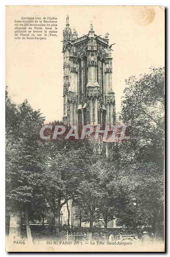 CPA Paris La Tour Saint Jacques 