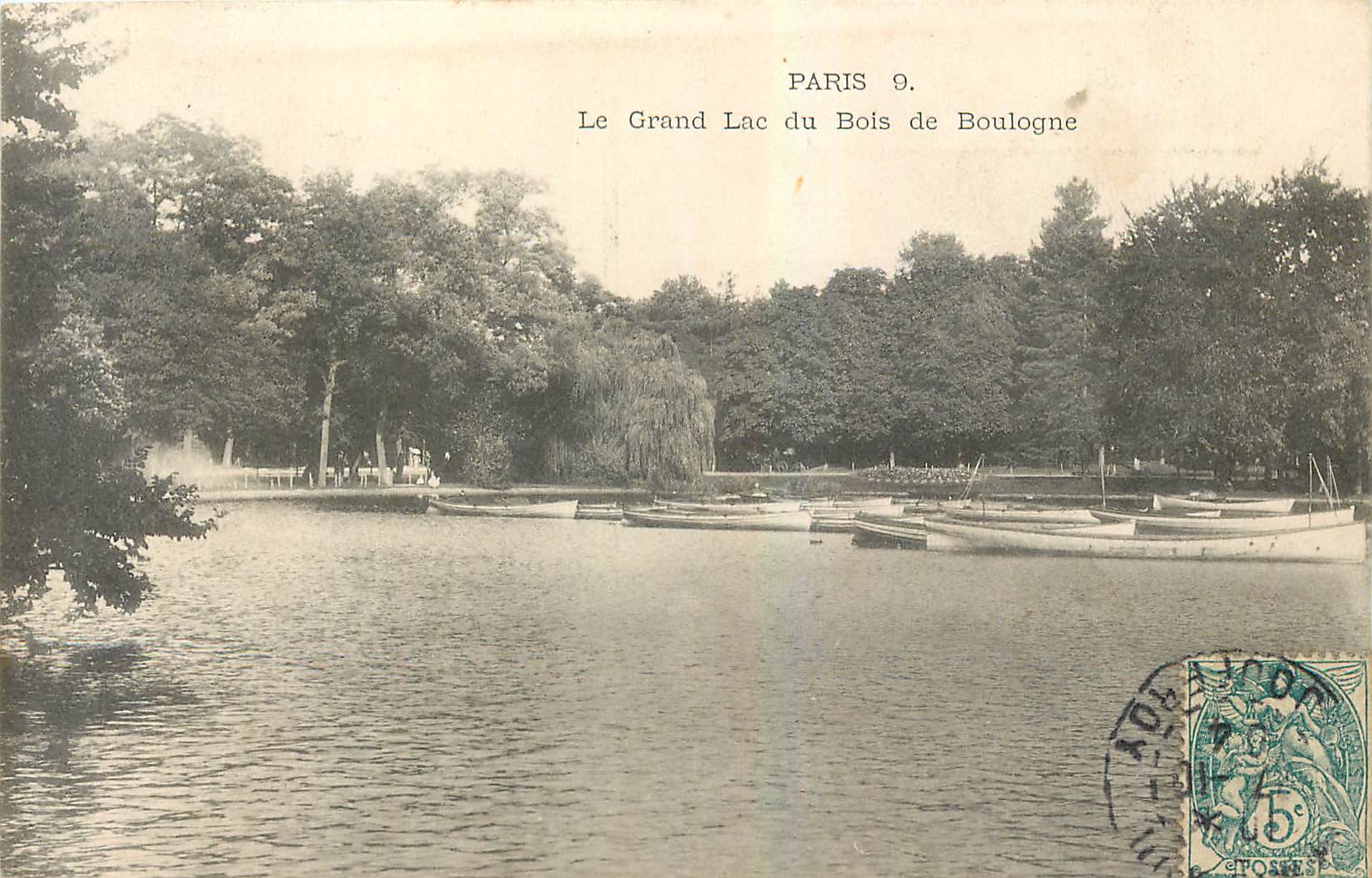CPA Paris Le Grand Lac du Bois de Boulogne 