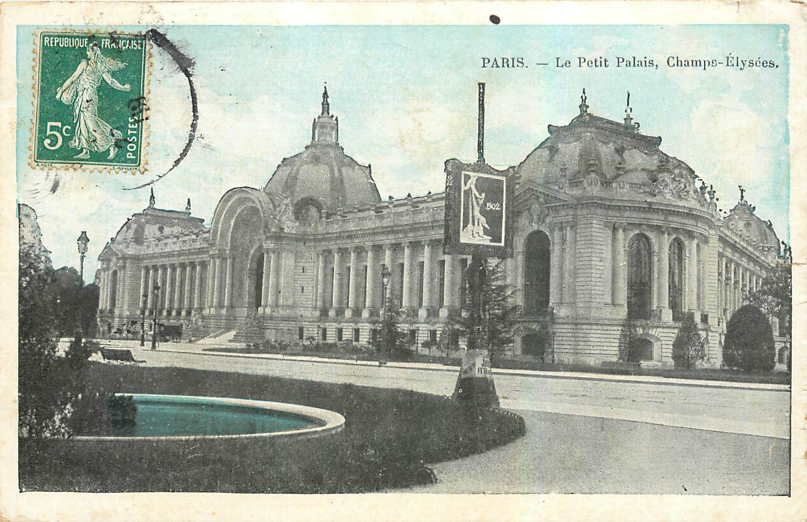 CPA Paris Le Petit Palais Champs Elysees 