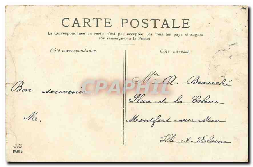 CPA Paris Le Petit Palais Champs Elysees  — Rückseite