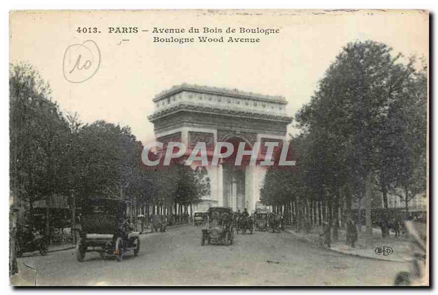 CPA Paris Avenue du Bois de Boulogne 