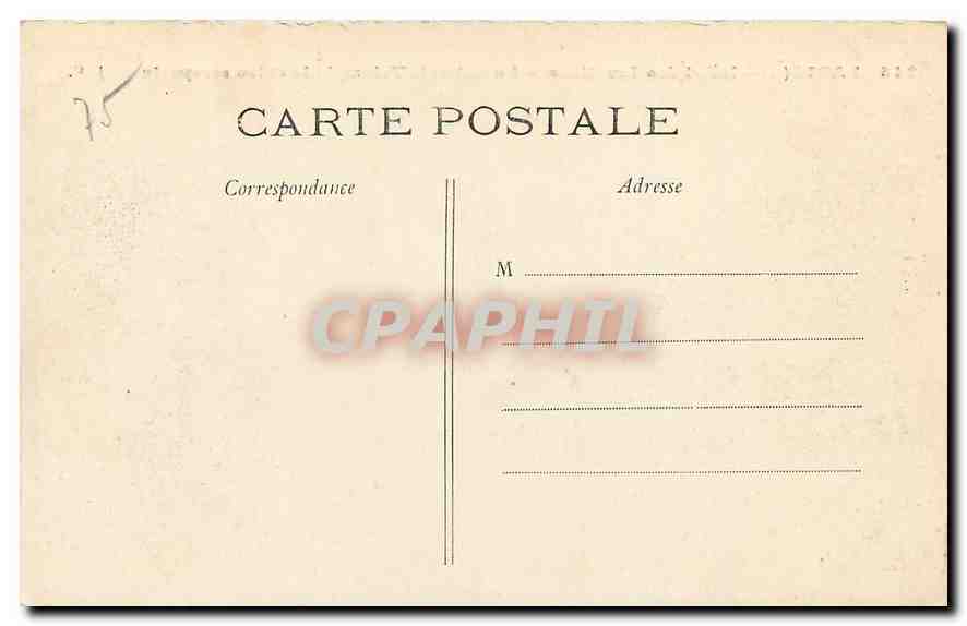 CPA Paris Hotel des Invalides La Batterie Triomphale et les remparts  — Rückseite