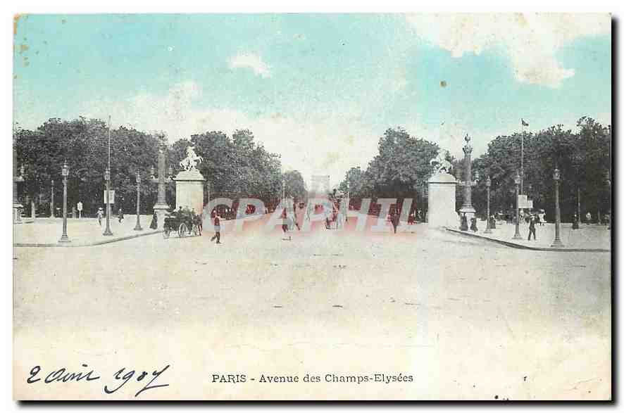 CPA Paris Avenue des Champs Elysees 