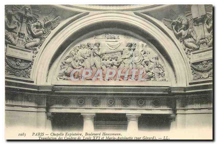 CPA Paris Chapelle Expiatoire Boulevard Haussmann Translation des Cendres de Louis XVI et Marie Anto