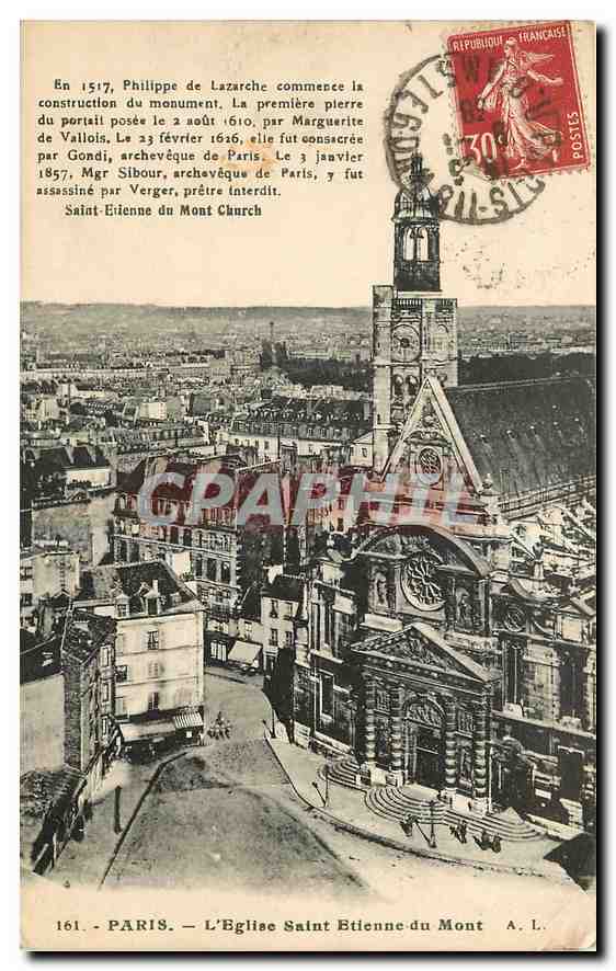 CPA Paris L'Eglise Saint Etienne du Mont 