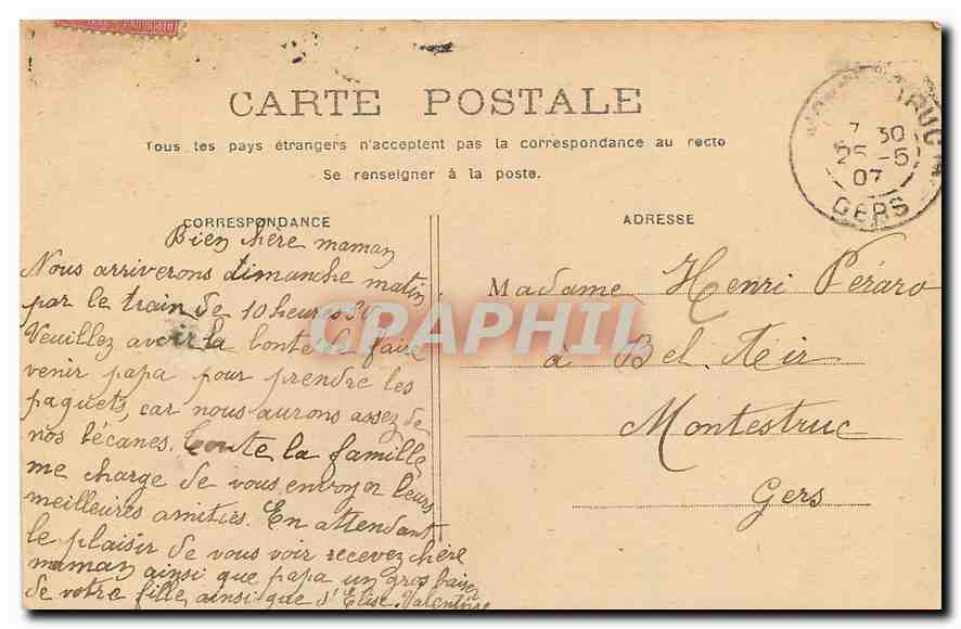 CPA Paris palais du Luxembourg  — Rückseite
