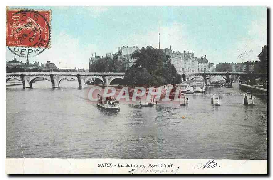 CPA Paris La Seine au Pont Neuf 
