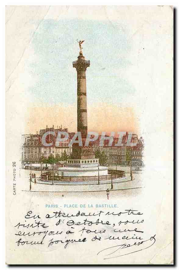 CPA Paris Place de la Bastille 