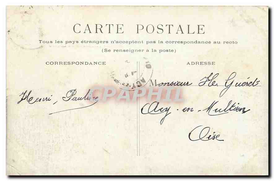 CPA Paris Colonnade du Louvre  — Rückseite