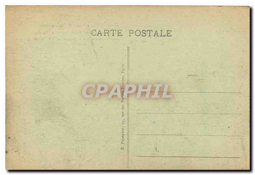 CPA Paris Place de la Concorde Les Fontaines et l'Obelisque  — Verso