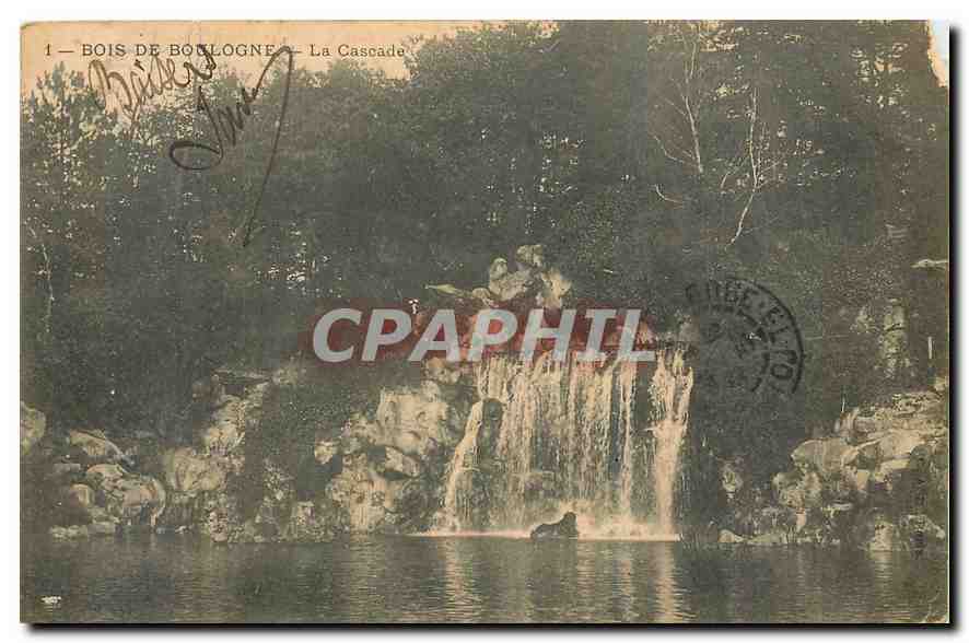 CPA Bois de Boulogne La Cascade 