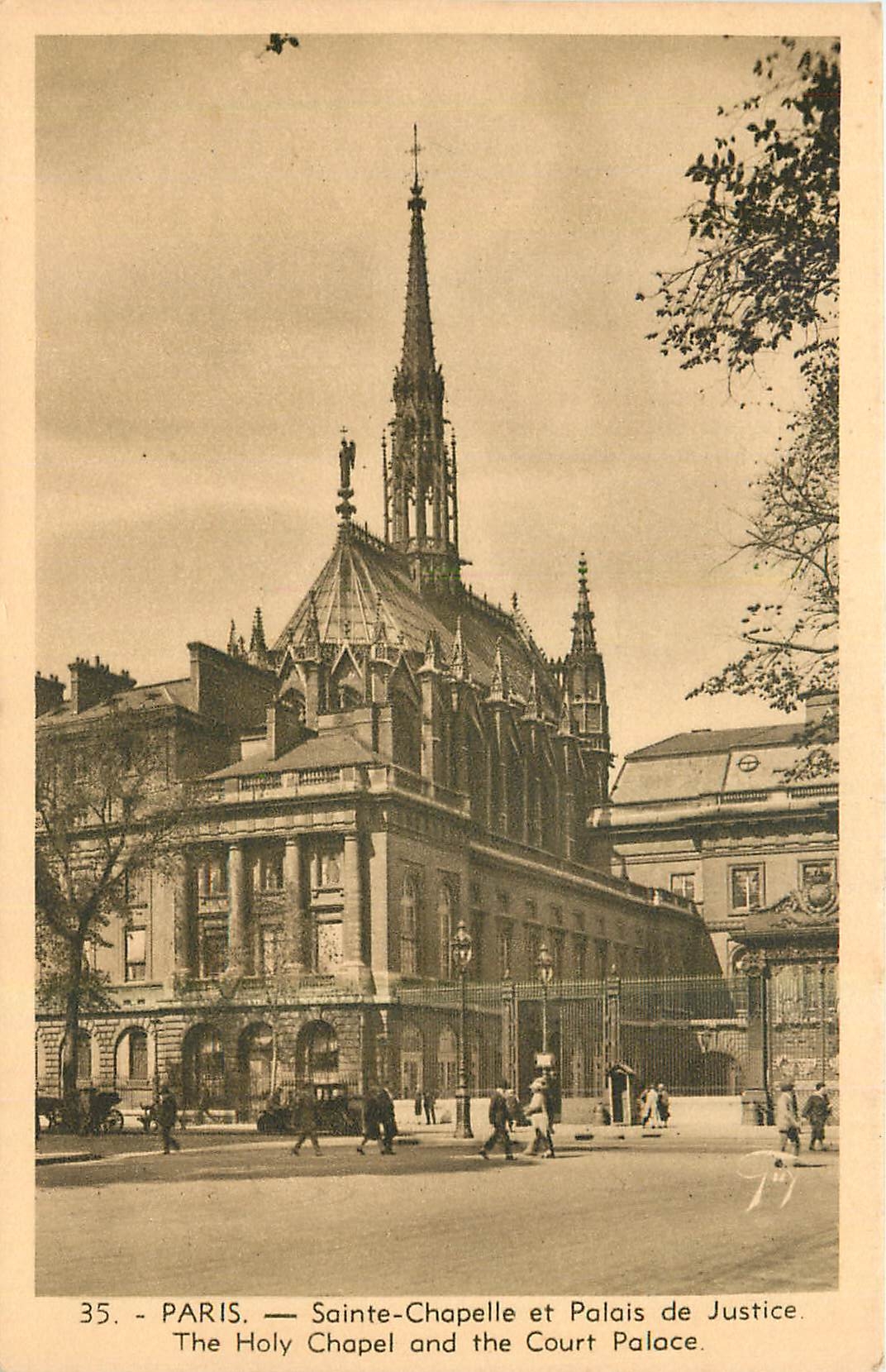 CPA Paris Sainte Chapelle et Palais de Justice 