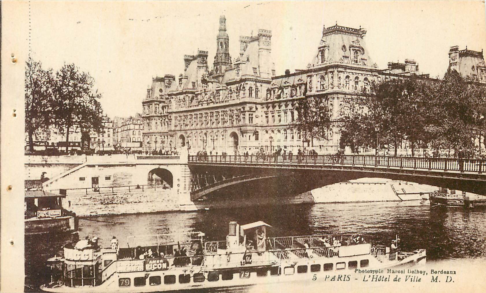 CPA Paris L'Hotel de Ville 