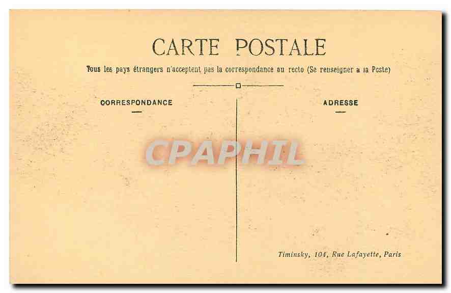 CPA Paris Le Pont Alexandre III  — Verso