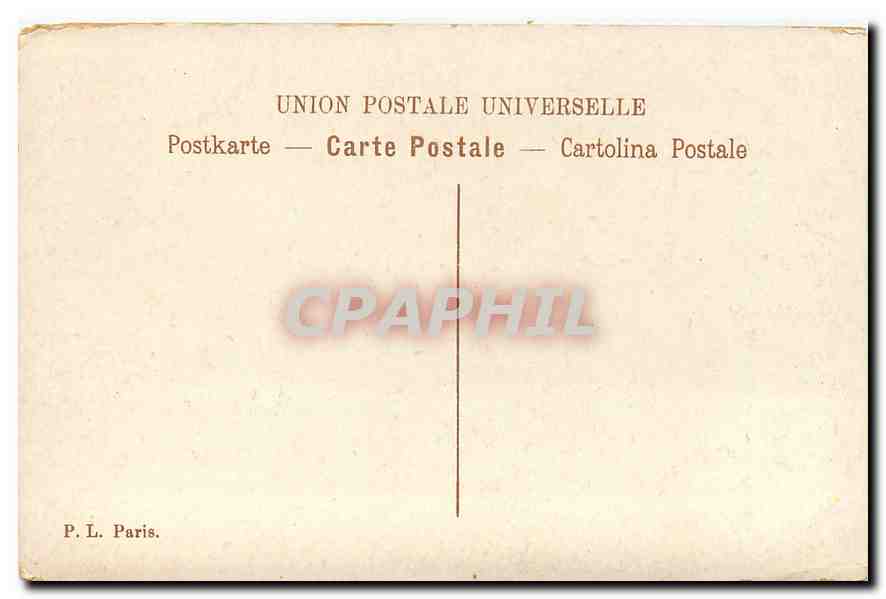 CPA Paris L'Institut et le Pont des Arts  — Rückseite