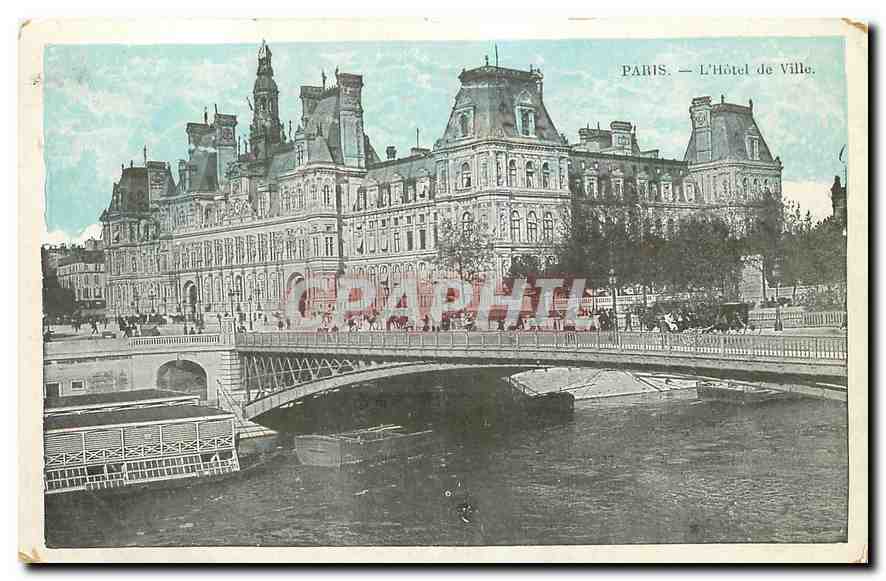 CPA Paris L'Hotel de Ville 
