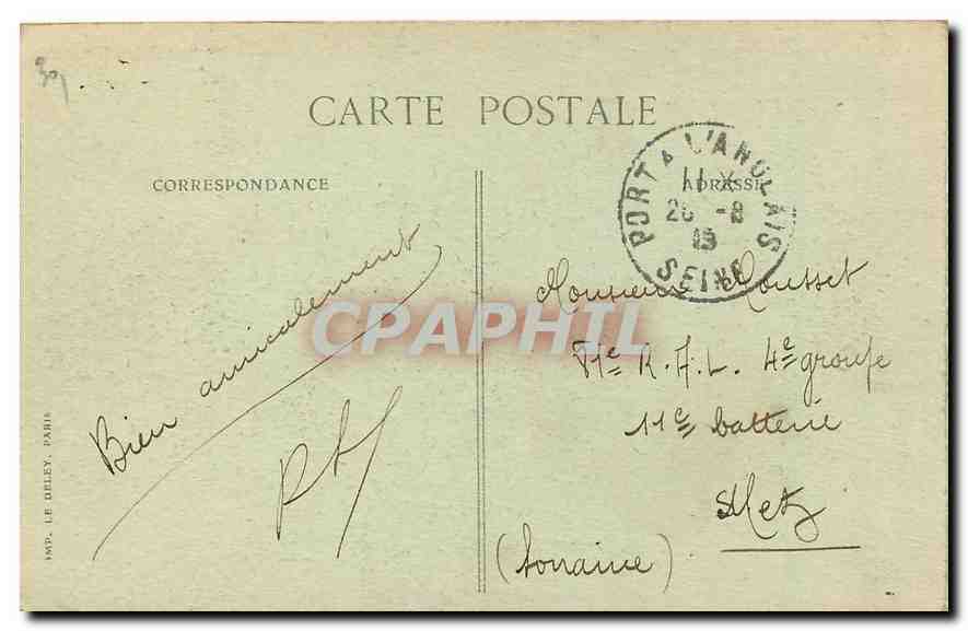 CPA Paris Grand Palais des Champs Elysees  — Rückseite