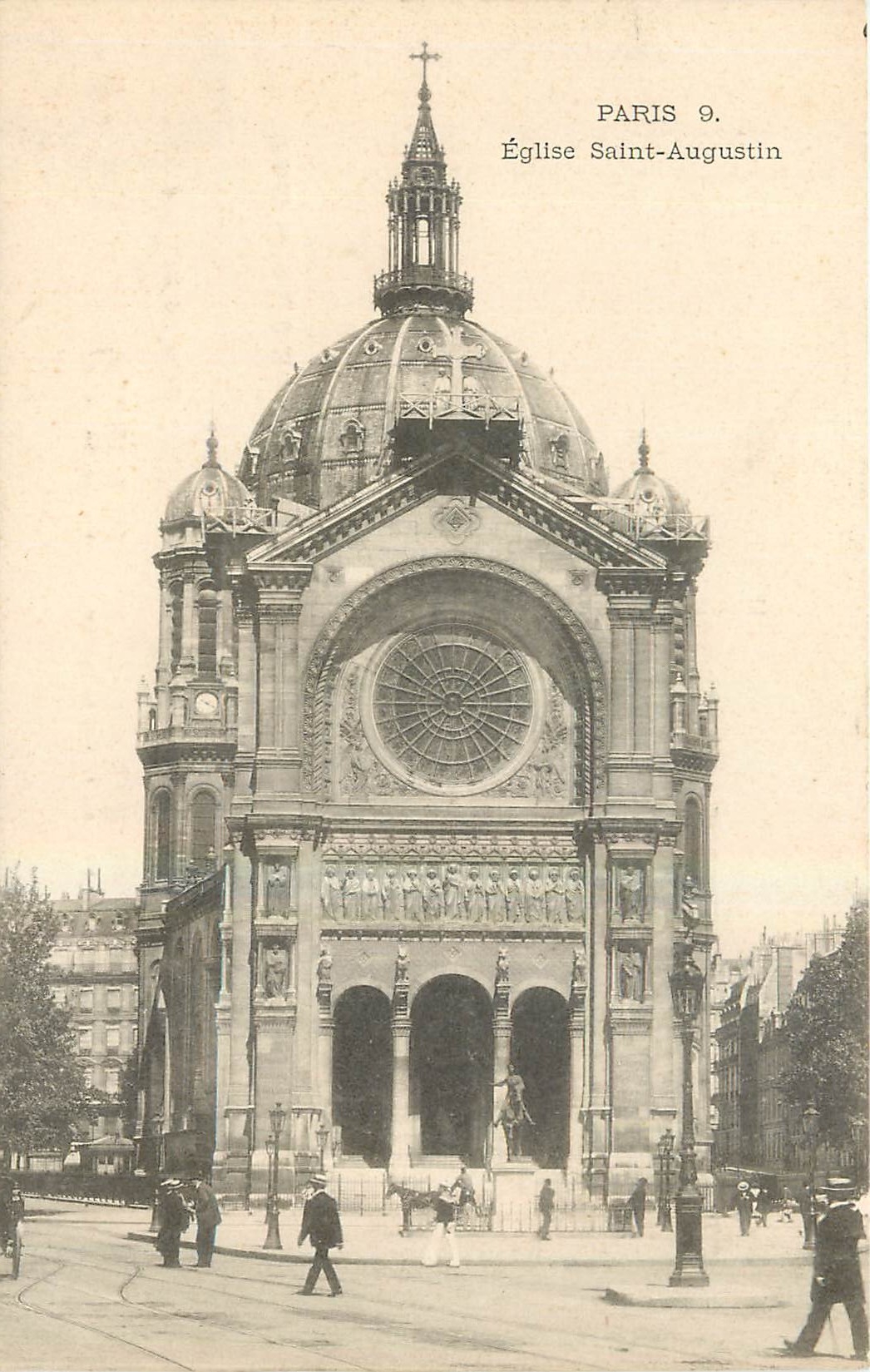 CPA Paris Eglise Saint Augustin 