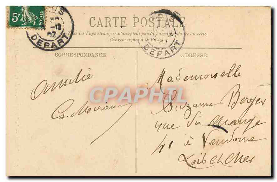 Paris — Le Sacré-Cœur — Le Calvaire — L.L. — Rückseite