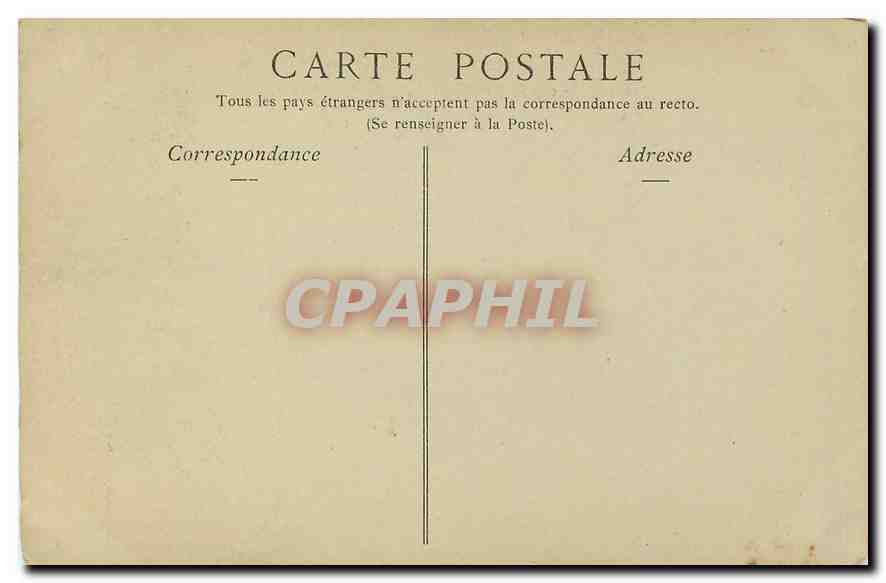CPA Paris Place de Breteuil Monument eleve a la Memoire de Pasteur par Souscription Internationale  — Rückseite