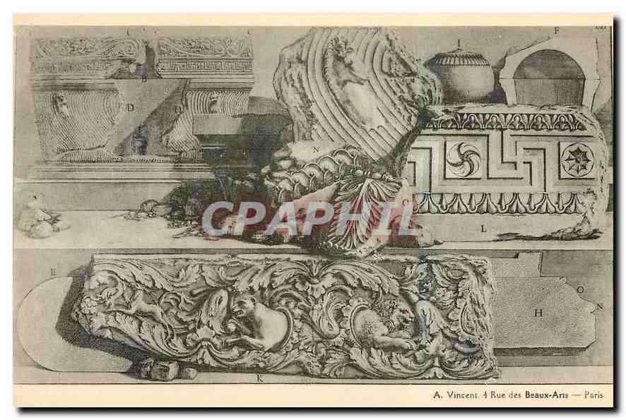 CPA A Vincent 4 Rue des Beaux Arts Paris 