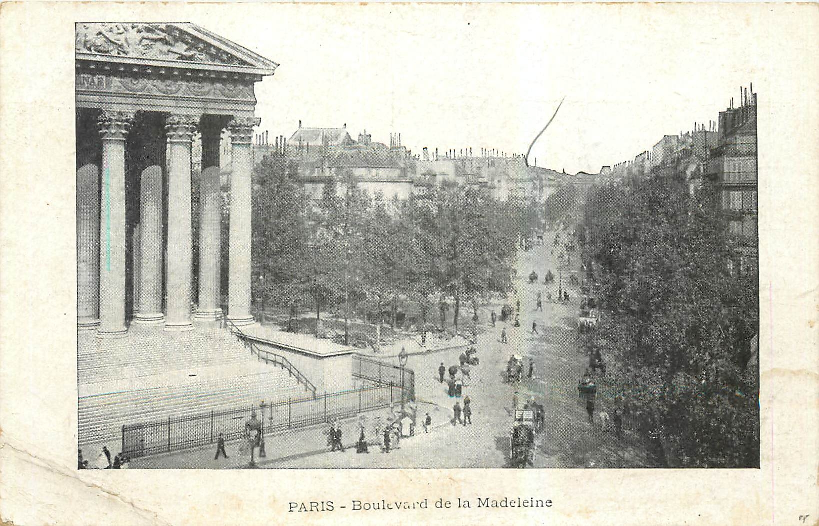 CPA Paris Boulevard de la Madeleine 