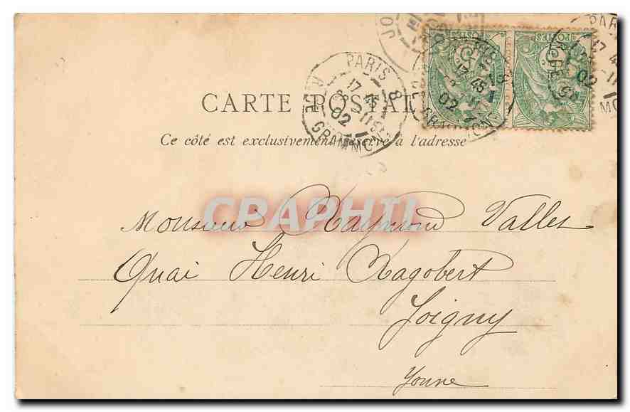CPA Paris Le Louvre Galerie d'Apollon  — Rückseite