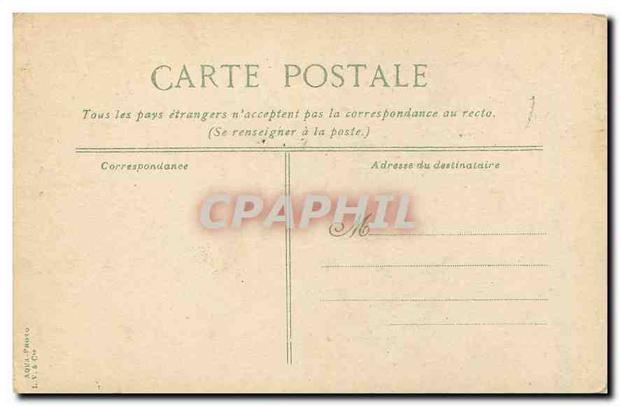 CPA Paris Rotonde du Parc Monceau  — Rückseite