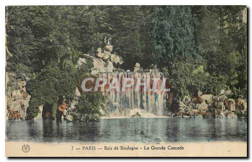 CPA Paris Bois de Boulogne La Grande Cascade 