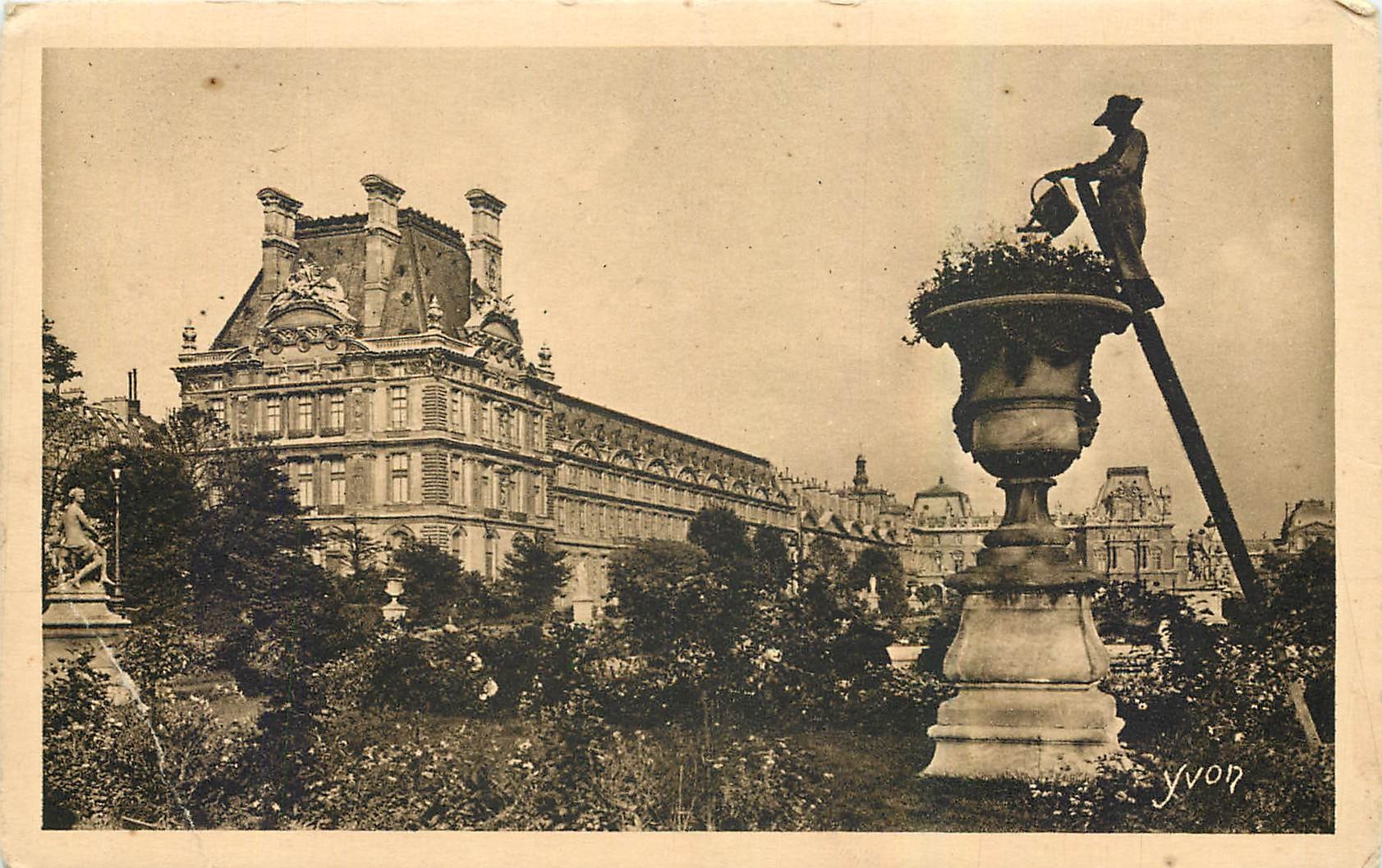 CPA Paris Pittoresque Le Pavillon de Marsan au Jardin des Tuileries 