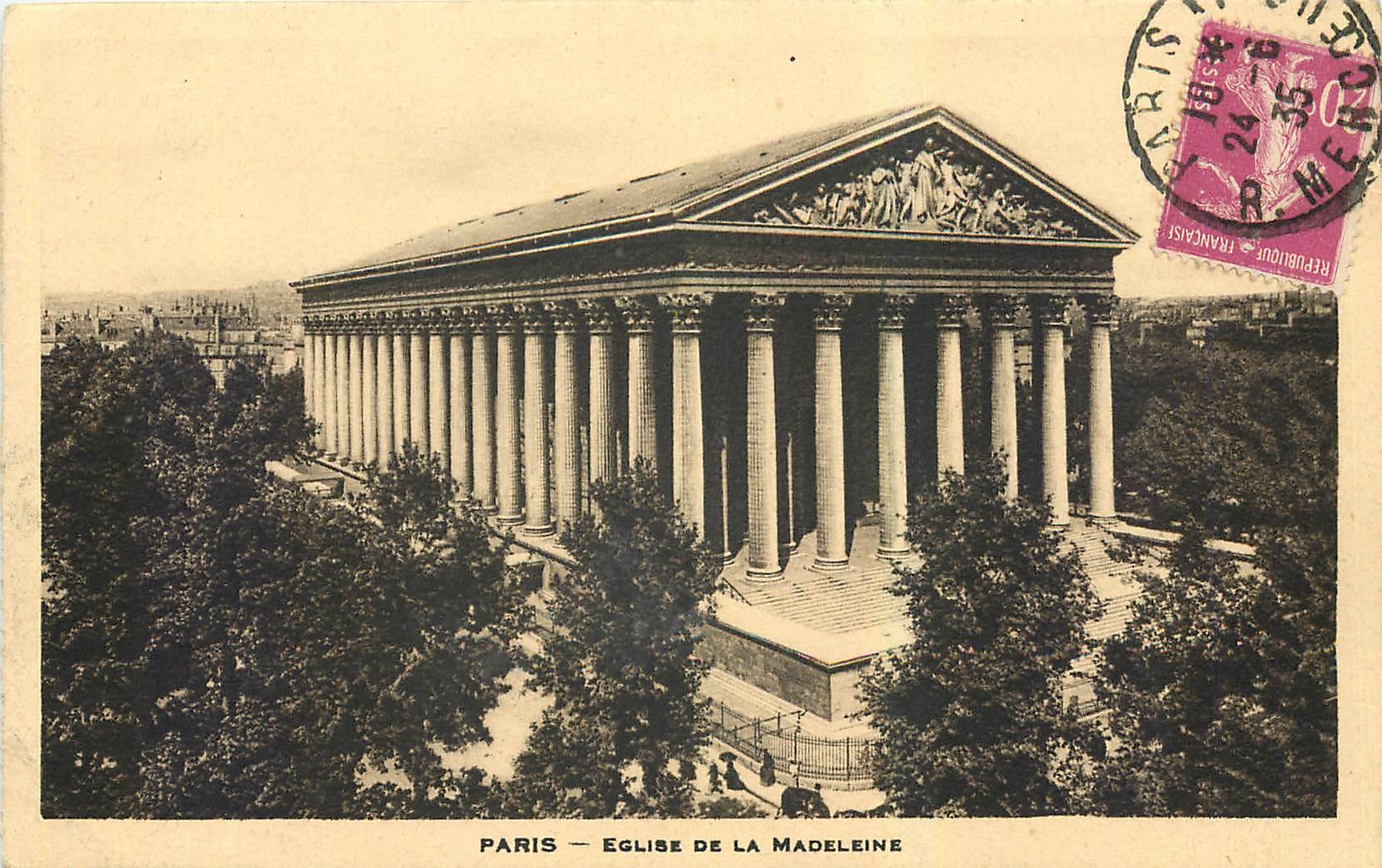 CPA Paris Eglise de la Madeleine 