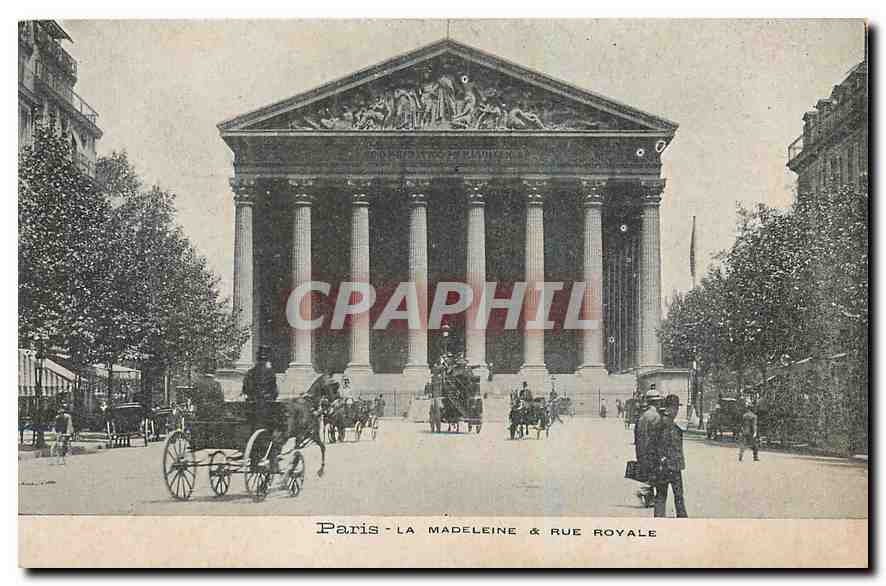 CPA Paris La Madeleine & Rue Royale 