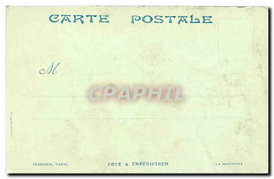 CPA Paris L'Hotel de Ville  — Rückseite