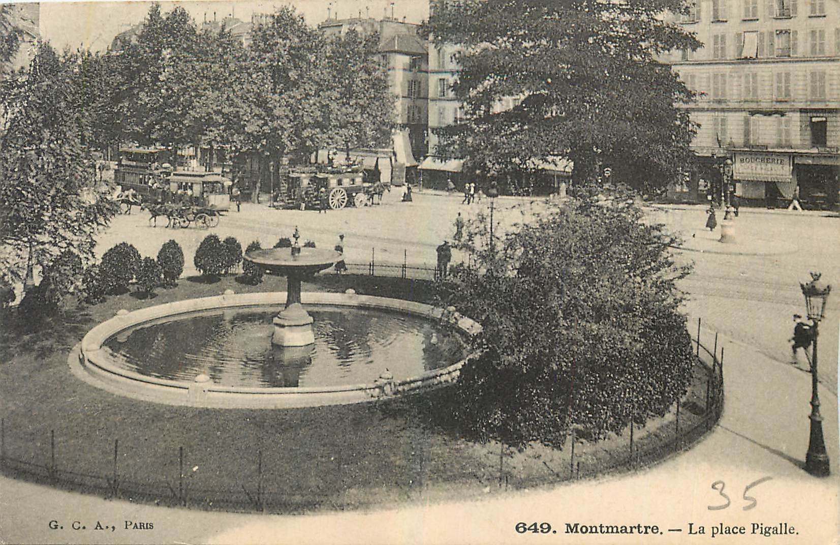 Montmartre — Place Pigalle — G. C. A., Paris, Nr. 649