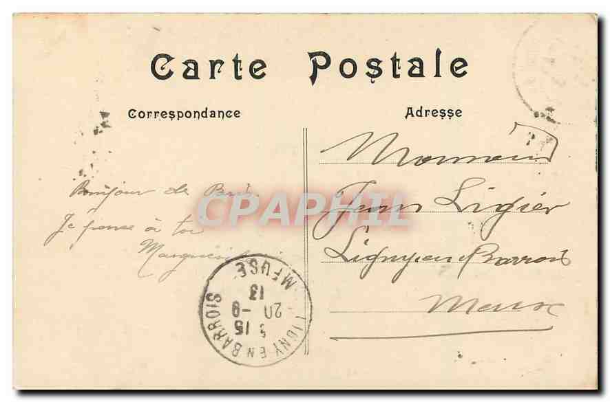 CPA Paris Eglise et hopital militaire du Val de Grace  — Rückseite