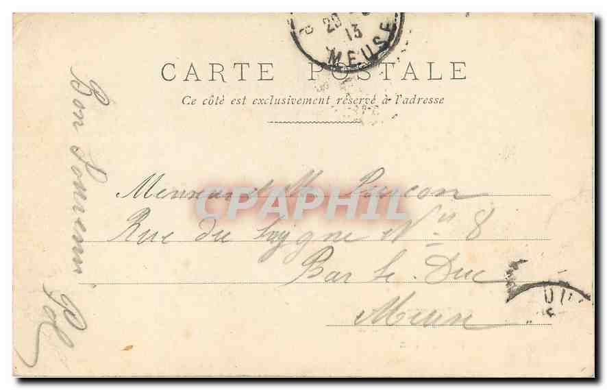CPA Paris Tribunal de Commerce et la Conciergerie  — Rückseite