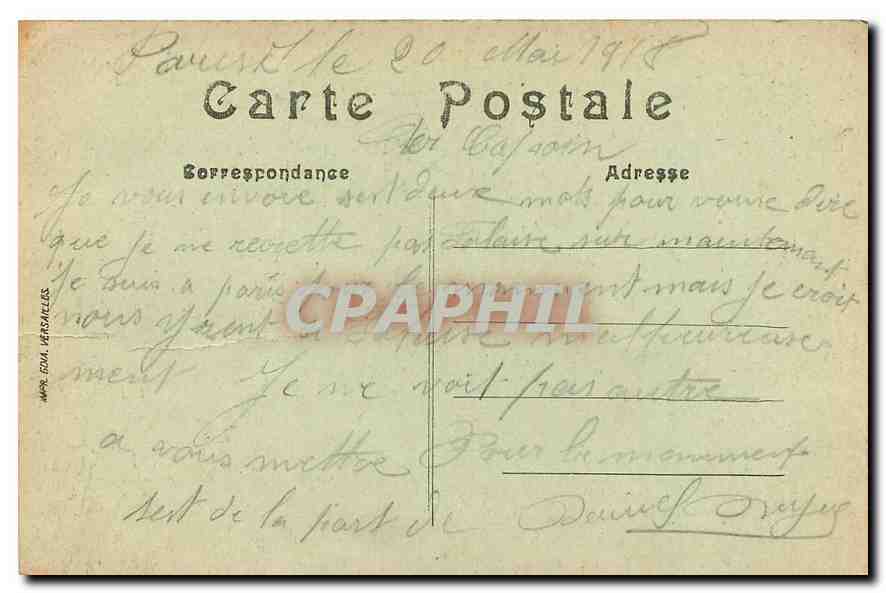 CPA Paris le Pont Alexandre III  — Verso