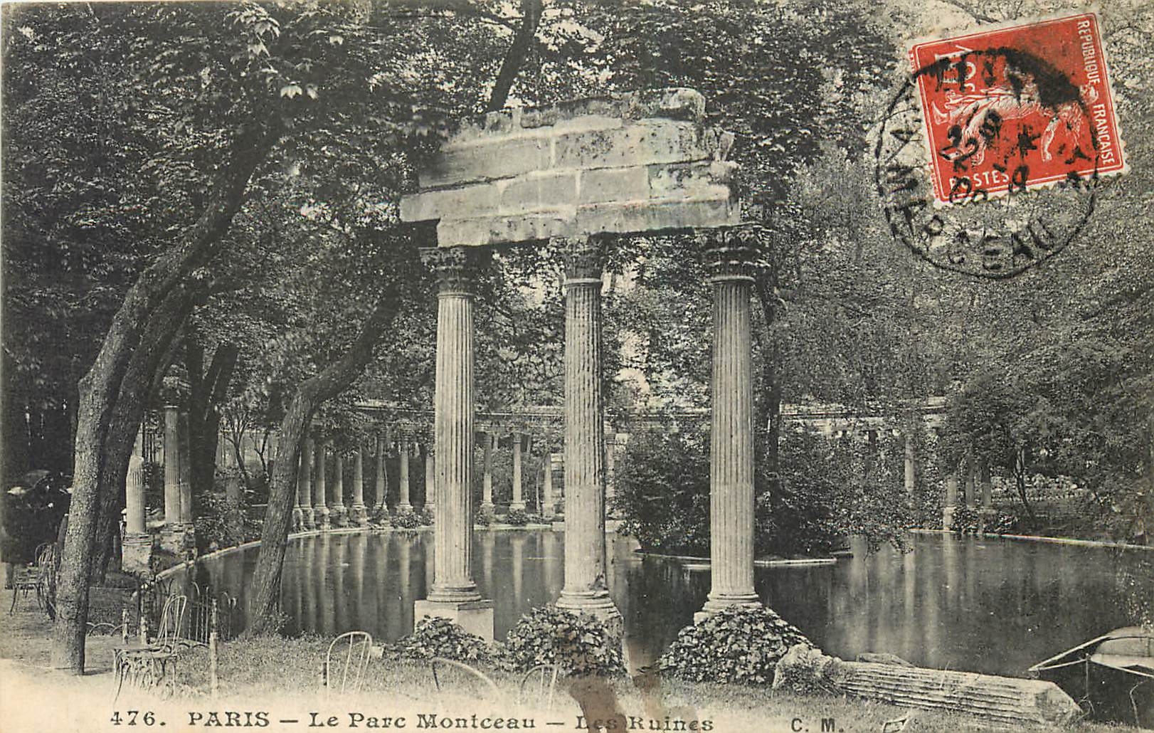 CPA Paris Le Parc Montceau Les Ruines 