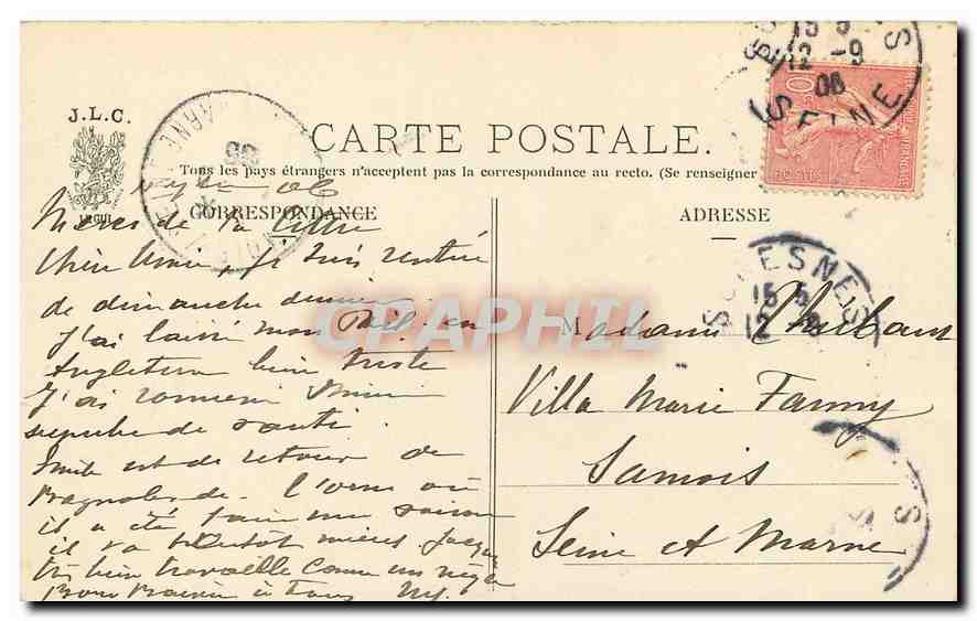 CPA Paris Bois de Boulogne Le Lac  — Rückseite