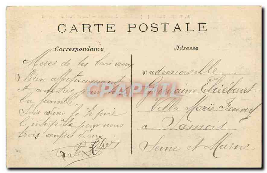 CPA Paris Buttes Chaumont Lac et Pont de Briques  — Rückseite